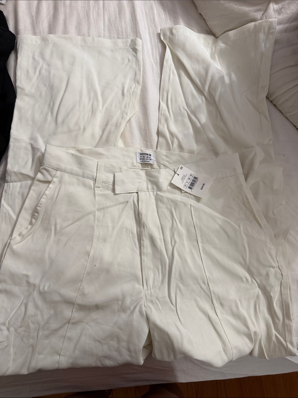 Cotton On Darcy Chalk White Cream Tailored Dress Pants